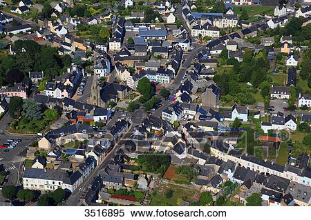 France, Brittany, Morbihan. Aerial view. Bannalec View Large Photo Image Stock Photography - France, Brittany, Morbihan. Aerial view. Bannalec. Fotosearch