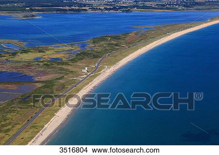 France, Brittany, Morbihan. Gavres peninsula. Aerial view. View Large Photo Image Picture - France, Brittany, Morbihan. Gavres peninsula. Aerial view.. Fotosearch