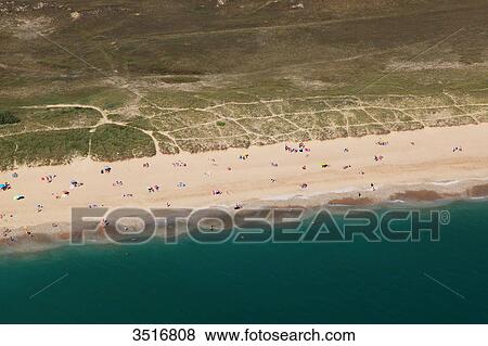France, Brittany, Morbihan. Gavres peninsula. Aerial view. View Large Photo Image Stock Photo - France, Brittany, Morbihan. Gavres peninsula. Aerial view.. Fotosearch