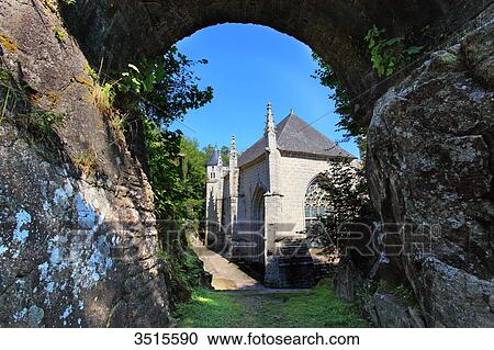 France, Brittany, Morbihan. Le Faouet or Ar Faoued. Sainte Barbe du Faouet Chapel. View Large Photo Image Stock Image - France, Brittany, Morbihan. Le Faouet or Ar Faoued. Sainte Barbe du Faouet Chapel.. Fotosearch