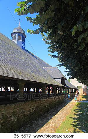 France, Brittany, Morbihan. Le Faouet or Ar Faoued. Market building. View Large Photo Image Stock Photo - France, Brittany, Morbihan. Le Faouet or Ar Faoued. Market building.. Fotosearch