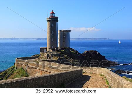 France, Brittany, Rade de Brest, Phare du Petit Minou. View Large Photo Image Stock Image - France, Brittany, Rade de Brest, Phare du Petit Minou.. Fotosearch