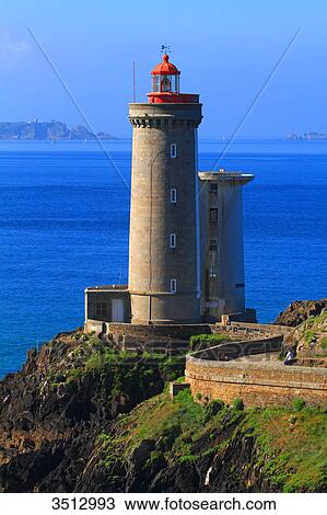 France, Brittany, Rade de Brest, Phare du Petit Minou. View Large Photo Image Stock Image - France, Brittany, Rade de Brest, Phare du Petit Minou.. Fotosearch