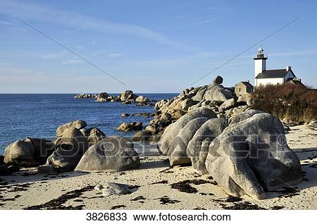 France, Brittany region, Finistere department, sea side at Brignogan-Plages city, lighthouse and beach at the tip of Pontusval. View Large Photo Image Stock Image - France, Brittany region, Finistere department, sea side at Brignogan-Plages city, lighthouse and beach at the tip of Pontusval.. Fotosearch