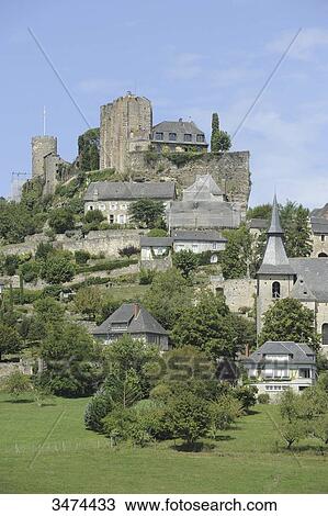 France, Center of France, Turenne, general view of the village of Turenne with the remnants of the castle and the tower of Treasury. The castle has been dismantled by order of King Louis XV View Large Photo Image Stock Image - France, Center of France, Turenne, general view of the village of Turenne with the remnants of the castle and the tower of Treasury. The castle has been dismantled by order of King Louis XV. Fotosearch