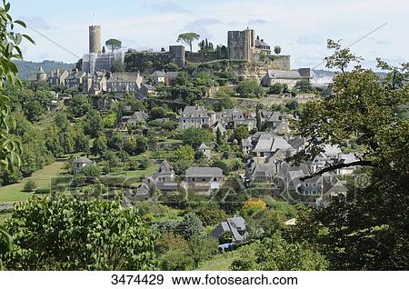 France, Center of France, Turenne, general view of the village of Turenne with the remnants of the castle and the tower of the Treasury. The castle has been dismantled by order of King Louis XV View Large Photo Image Stock Photo - France, Center of France, Turenne, general view of the village of Turenne with the remnants of the castle and the tower of the Treasury. The castle has been dismantled by order of King Louis XV. Fotosearch