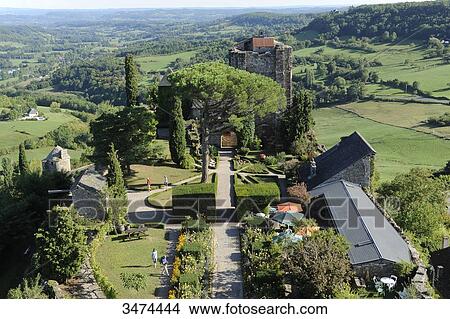 France, Center of France, Turenne, the castle's courtyard of honour transformed into agarden, seen from the tower of Treasury of the 12th century. The castle has been dismantled by order of King Louis XV View Large Photo Image Picture - France, Center of France, Turenne, the castle's courtyard of honour transformed into agarden, seen from the tower of Treasury of the 12th century. The castle has been dismantled by order of King Louis XV. Fotosearch