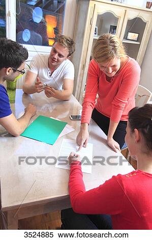 France, couple signing leasing agreement of apartment View Large Photo Image Stock Photography - France, couple signing leasing agreement of apartment. Fotosearch