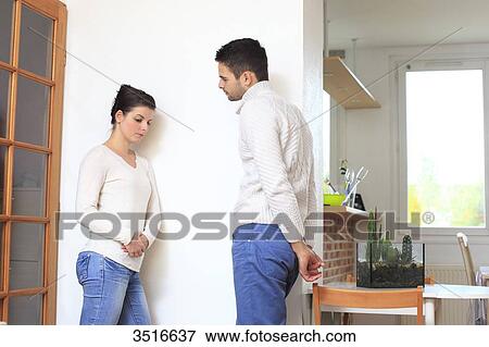 Stock Photo - France, couple troubles. Fotosearch