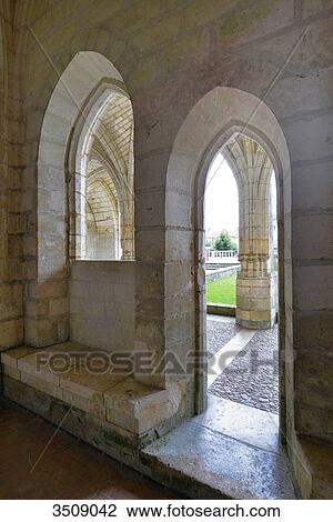France, Dordogne, medieval door and window of the Abbey of Brantome. Cloister in the background View Large Photo Image Stock Image - France, Dordogne, medieval door and window of the Abbey of Brantome. Cloister in the background. Fotosearch