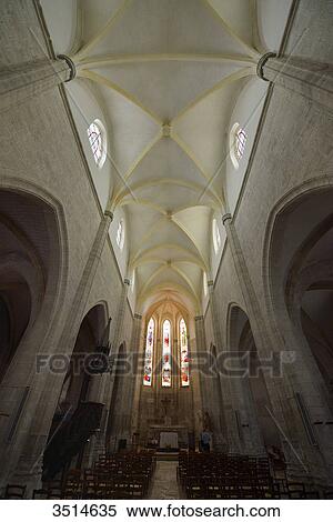 France, Dordogne, vertical view of the choir and the ceiling of the church of Issigeac View Large Photo Image Stock Photography - France, Dordogne, vertical view of the choir and the ceiling of the church of Issigeac. Fotosearch