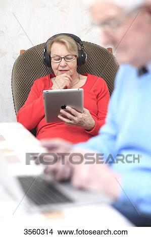 France, elderly and new technologies View Large Photo Image Picture - France, elderly and new technologies. Fotosearch