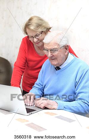 France, elderly and new technologies View Large Photo Image Stock Photo - France, elderly and new technologies. Fotosearch
