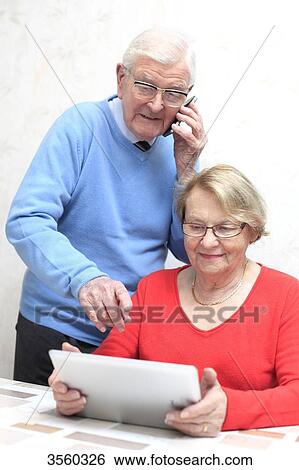France, elderly and new technologies View Large Photo Image Stock Photograph - France, elderly and new technologies. Fotosearch