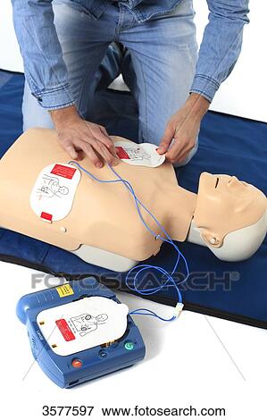 France, first aid on a mannequin View Large Photo Image Stock Photo - France, first aid on a mannequin. Fotosearch