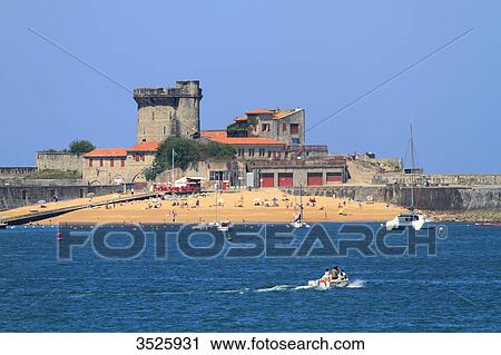 France, French Basque Country, Pyrenees-Atlantiques, Socoa Fort viewed from Saint Jean de Luz View Large Photo Image Stock Image - France, French Basque Country, Pyrenees-Atlantiques, Socoa Fort viewed from Saint Jean de Luz. Fotosearch