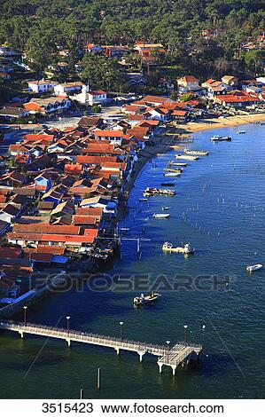 France, Gironde. Arcachon Bay. Le Canon. View Large Photo Image Stock Image - France, Gironde. Arcachon Bay. Le Canon.. Fotosearch