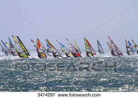 France Gruissan, Defi Wind, windsurf race View Large Photo Image Stock Photo - France Gruissan, Defi Wind, windsurf race. Fotosearch