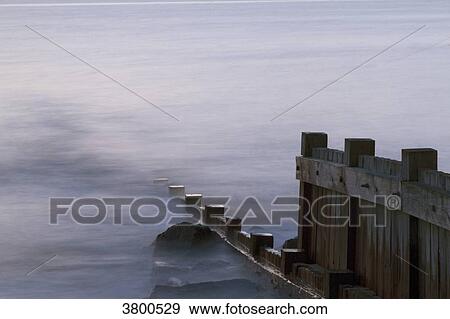 France, Les Moutiers-en-Retz, breakwater at the seashore. View Large Photo Image Stock Photo - France, Les Moutiers-en-Retz, breakwater at the seashore.. Fotosearch