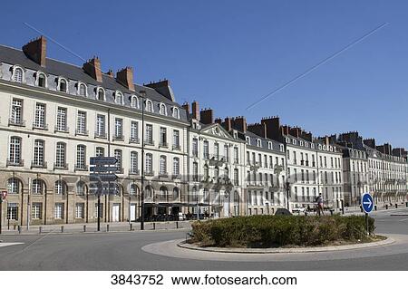 France, Nantes, Ile Feydeau, 18th Century mansions. View Large Photo Image Stock Image - France, Nantes, Ile Feydeau, 18th Century mansions.. Fotosearch