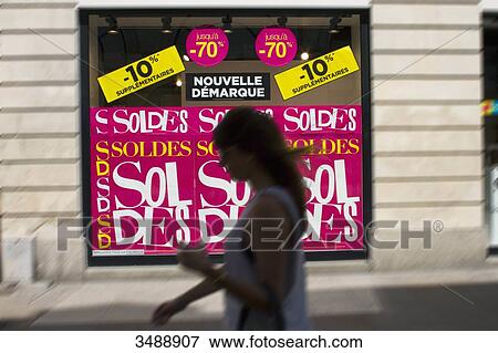 Stock Photo - France, Nantes, summer sales, 2014.. Fotosearch