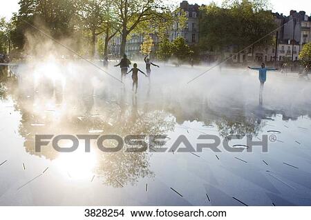 France, Nantes, the mater mirror near to the castle. View Large Photo Image Picture - France, Nantes, the mater mirror near to the castle.. Fotosearch