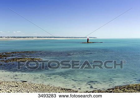 France, Normandy, Granville. The coast and the lighthouse seen from the port. View Large Photo Image Stock Image - France, Normandy, Granville. The coast and the lighthouse seen from the port.. Fotosearch