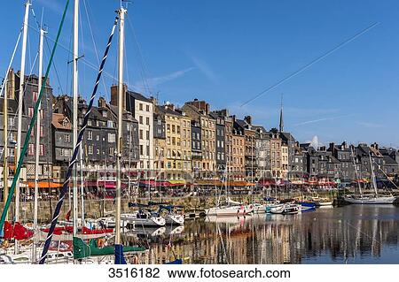 France, Normandy, Honfleur View Large Photo Image Stock Image - France, Normandy, Honfleur. Fotosearch