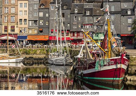 France, Normandy, Honfleur View Large Photo Image Stock Photograph - France, Normandy, Honfleur. Fotosearch