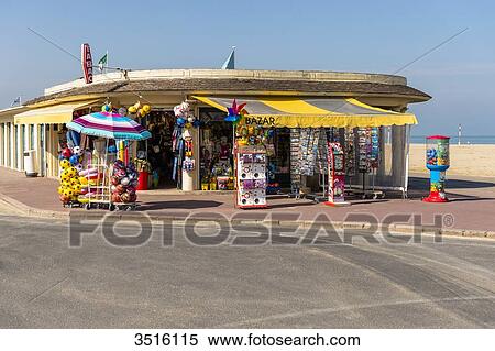 France, Normandy, little beach bazar close to the beach of Deauville View Large Photo Image Stock Photography - France, Normandy, little beach bazar close to the beach of Deauville. Fotosearch