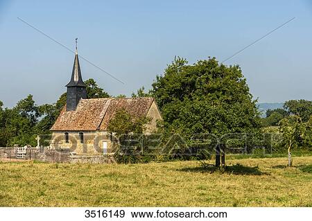 France, Normandy, old little chappel in normandic style in the countryside View Large Photo Image Stock Photo - France, Normandy, old little chappel in normandic style in the countryside. Fotosearch