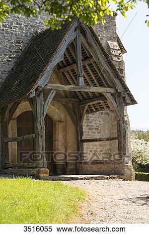 Stock Photography - France, Normandy, old traditionnal church in a little village. Fotosearch
