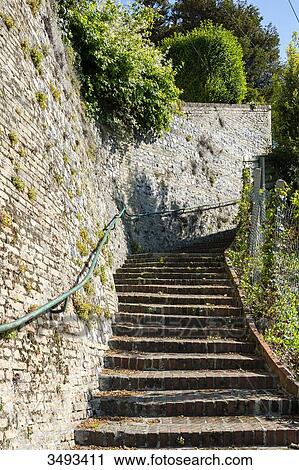 France, Normandy, The famous stairs of Le Havre that connect the upper and the lower town. View Large Photo Image Stock Image - France, Normandy, The famous stairs of Le Havre that connect the upper and the lower town.. Fotosearch