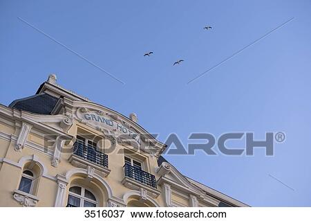 France, Normandy, The Grand Hotel of Cabourg built in 1900 View Large Photo Image Stock Photo - France, Normandy, The Grand Hotel of Cabourg built in 1900. Fotosearch