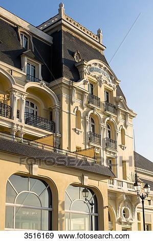 France, Normandy, The Grand Hotel of Cabourg built in 1900 View Large Photo Image Stock Photo - France, Normandy, The Grand Hotel of Cabourg built in 1900. Fotosearch