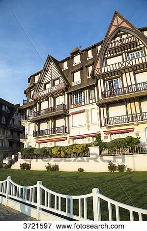 France, Normandy, Trouville, traditional house View Large Photo Image Stock Photo - France, Normandy, Trouville, traditional house. Fotosearch