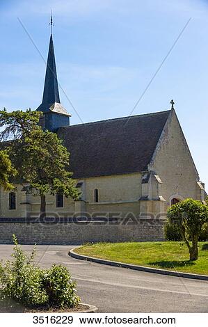 France, Normandy, typical old village church in Normandy View Large Photo Image Stock Photo - France, Normandy, typical old village church in Normandy. Fotosearch