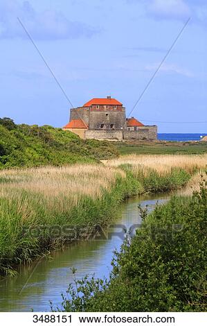 France, North Coast. Ambleteuse. Fort Mahon View Large Photo Image Stock Image - France, North Coast. Ambleteuse. Fort Mahon. Fotosearch