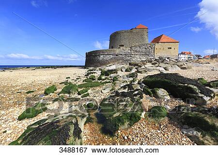 France, North Coast. Ambleteuse. Fort Mahon View Large Photo Image Stock Photo - France, North Coast. Ambleteuse. Fort Mahon. Fotosearch