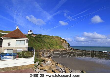 France, North Coast. Cap Gris-Nez, Audinghen, seaside houses View Large Photo Image Stock Photo - France, North Coast. Cap Gris-Nez, Audinghen, seaside houses. Fotosearch