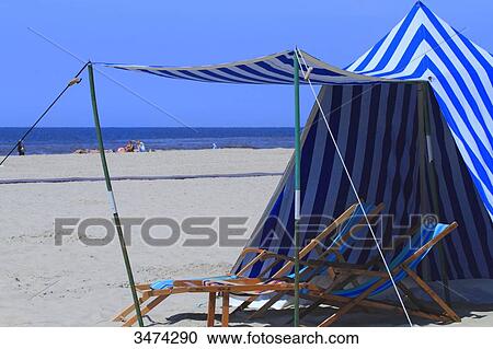 France, Northern France, Le Touquet. Beach tent. View Large Photo Image Stock Image - France, Northern France, Le Touquet. Beach tent.. Fotosearch