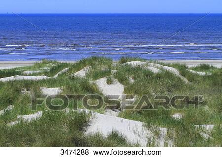 Stock Photo - France, Northern France, Le Touquet. The beach.. Fotosearch