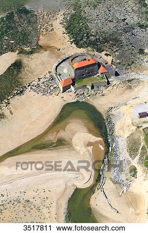France, Northern France, Pas de Calais. Ambleteuse. The fort at the mouth of the river Slack. View Large Photo Image Stock Image - France, Northern France, Pas de Calais. Ambleteuse. The fort at the mouth of the river Slack.. Fotosearch