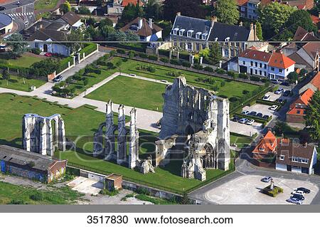 France, Northern France, Pas de Calais, Audomarois. St-Omer. St Bernin abbey. View Large Photo Image Stock Image - France, Northern France, Pas de Calais, Audomarois. St-Omer. St Bernin abbey.. Fotosearch