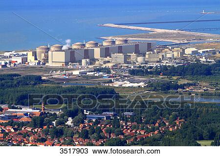 France, Northern France, Pas de Calais. Power station. Gravelines View Large Photo Image Stock Image - France, Northern France, Pas de Calais. Power station. Gravelines. Fotosearch