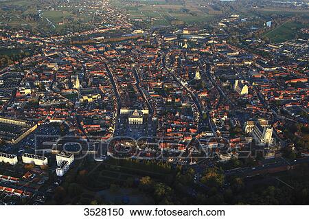 France, Northern France. Pas de Calais, Aerial view of Saint-Omer city center View Large Photo Image Stock Image - France, Northern France. Pas de Calais, Aerial view of Saint-Omer city center. Fotosearch