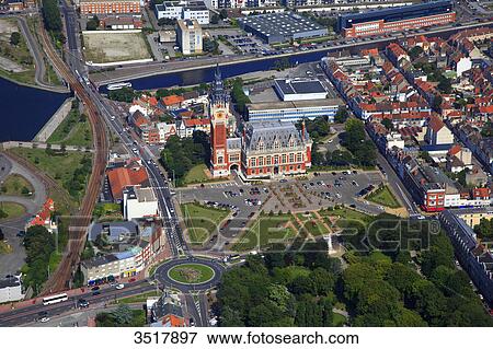 France, Northern France, Pas de Calais. Calais. City hall. View Large Photo Image Stock Photo - France, Northern France, Pas de Calais. Calais. City hall.. Fotosearch