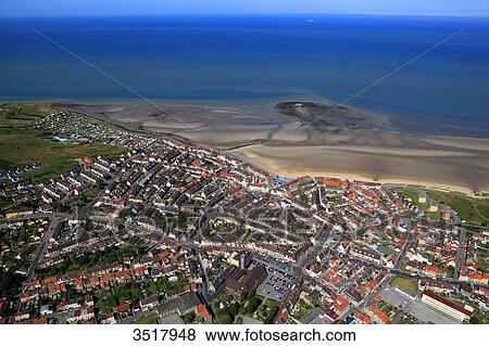 Stock Photo - France, Northern France, Pas de Calais. Le Portel and Heurt Fort. Fotosearch