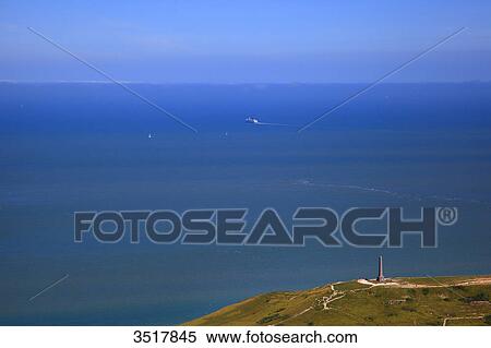 France, Northern France, Pas de Calais. Wissant Bay. Blanc Nez Cape, Dover Patrol monument View Large Photo Image Stock Photography - France, Northern France, Pas de Calais. Wissant Bay. Blanc Nez Cape, Dover Patrol monument. Fotosearch