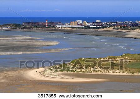 France, Northern France, Pas de Calais. Berck sur Mer. Authie bay. View Large Photo Image Stock Photography - France, Northern France, Pas de Calais. Berck sur Mer. Authie bay.. Fotosearch